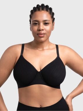 Lira Seamless Full Coverage Support Lace Unlined Minimizer Bra